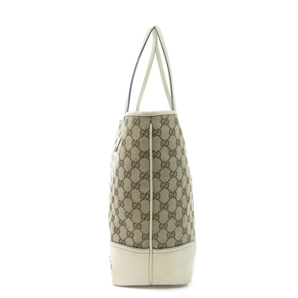 Gucci Canvas Beige Brown Britt GG bag Tote Shoulder - Picture 3 of 11